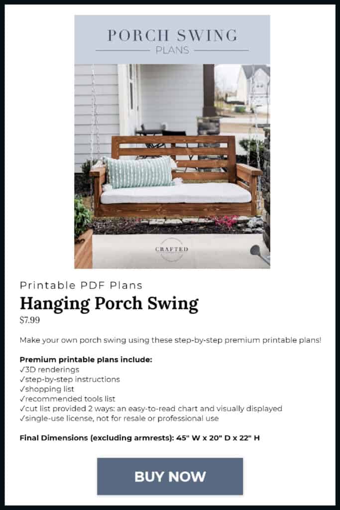 How to Hang a Porch Swing - Pine and Poplar