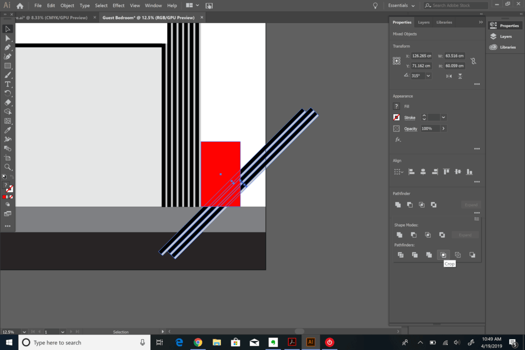 clipping objects in Adobe Illustrator