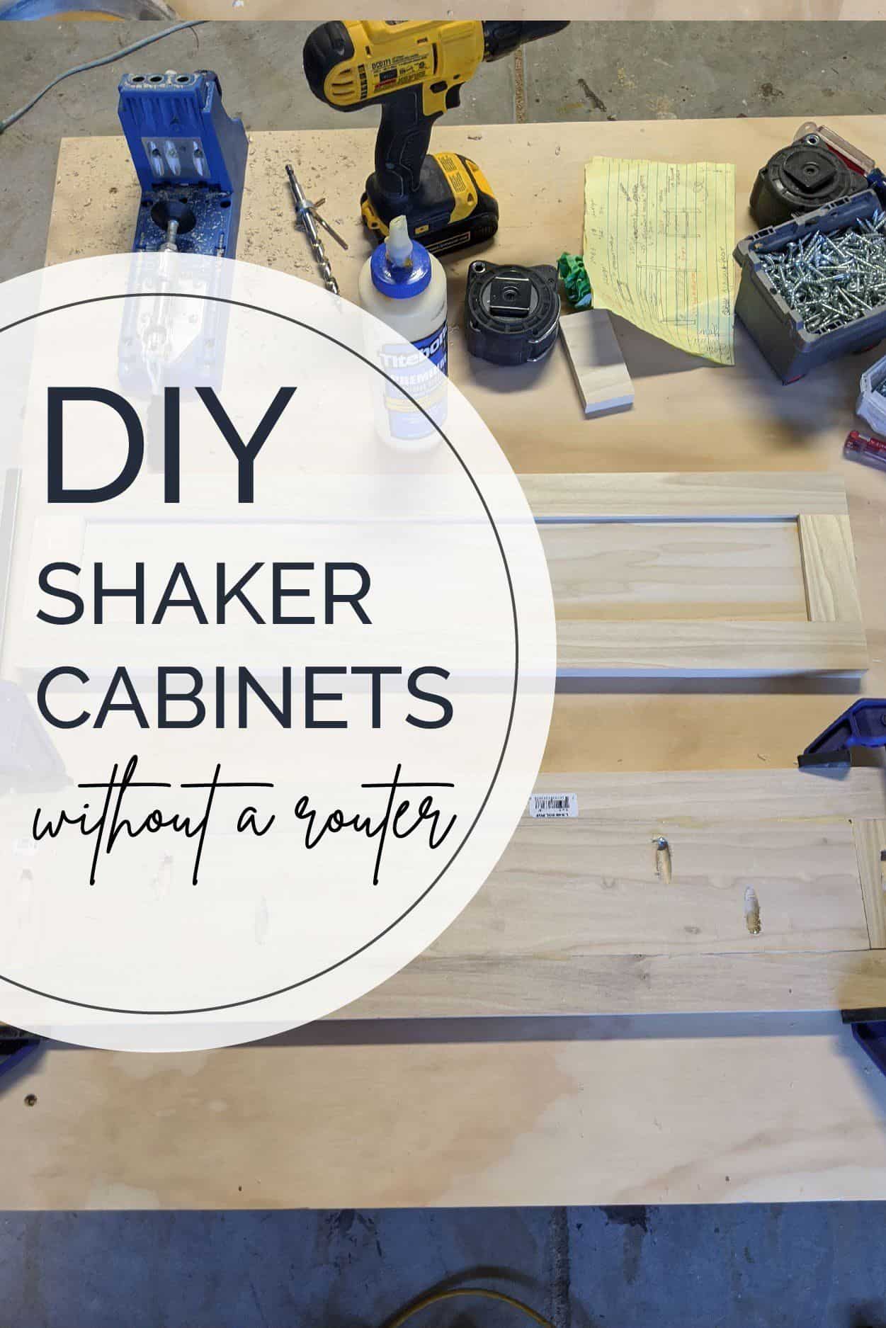 How to Make Shaker Cabinet Doors with Kreg Jig - Pine and Poplar