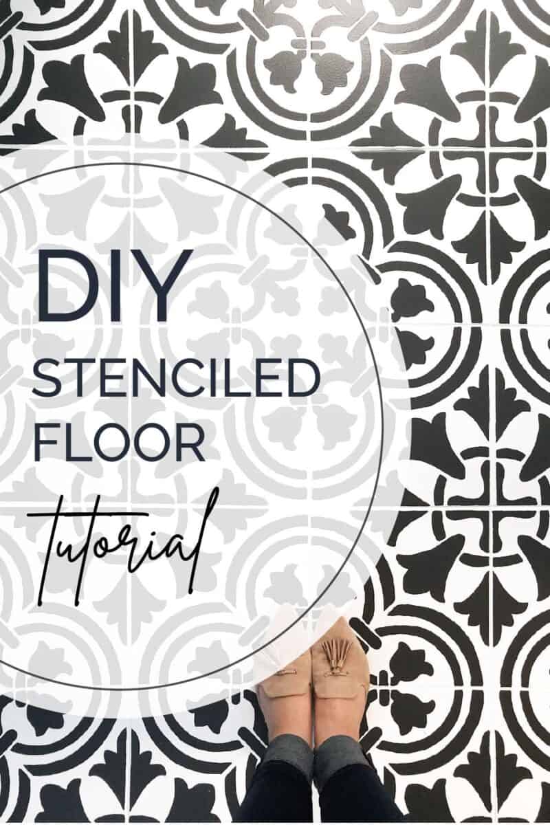 How to paint tile floors so they last - Pine and Poplar