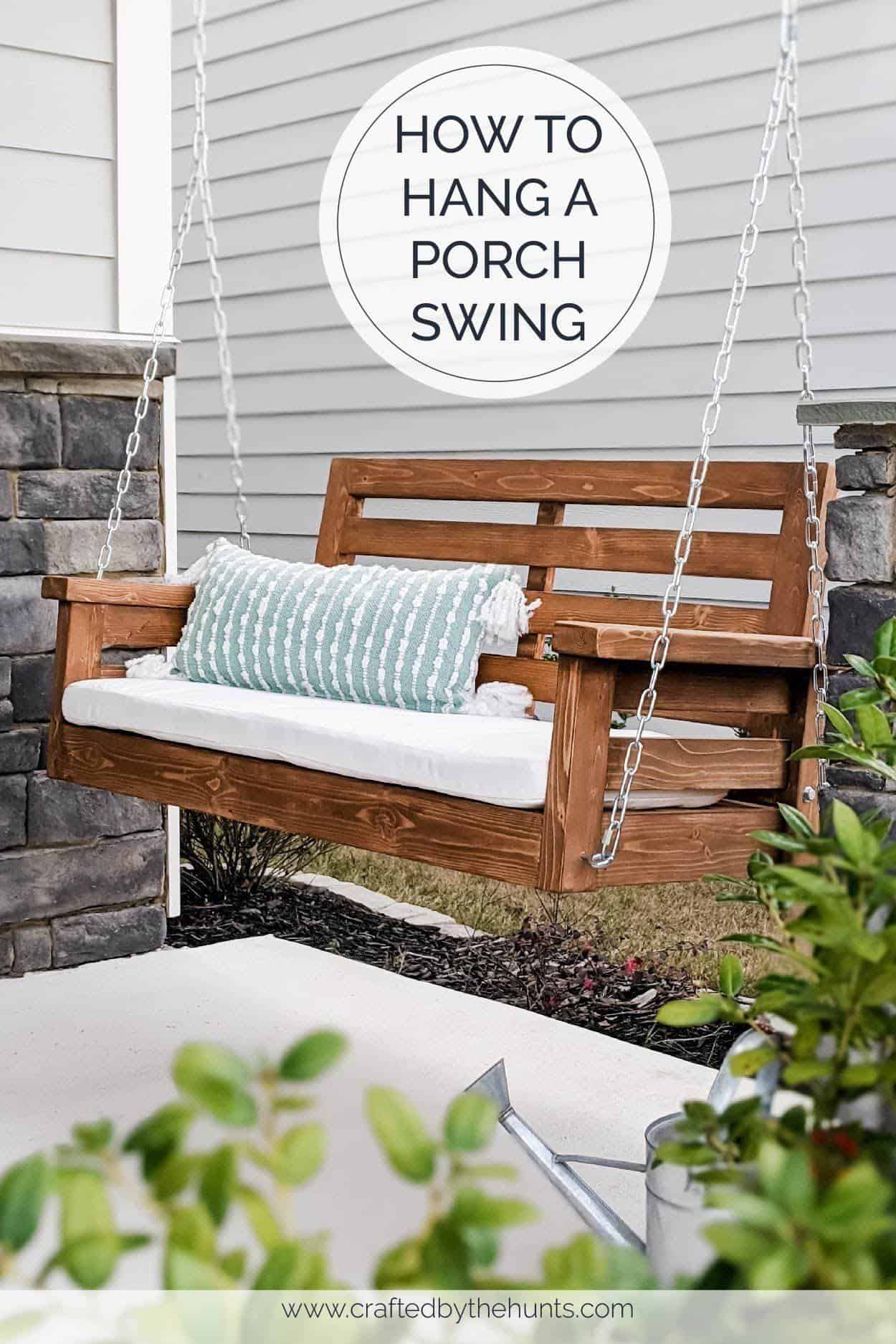 How to Hang a Porch Swing Pine and Poplar