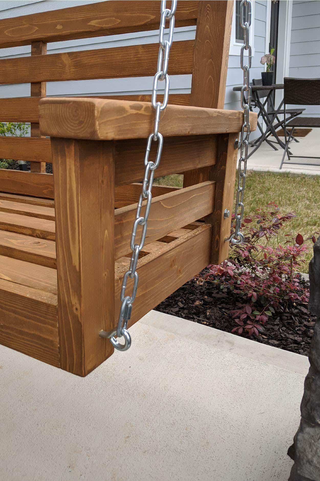 How to Hang a Porch Swing Pine and Poplar