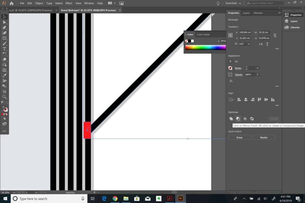 making angles in Adobe Illustrator
