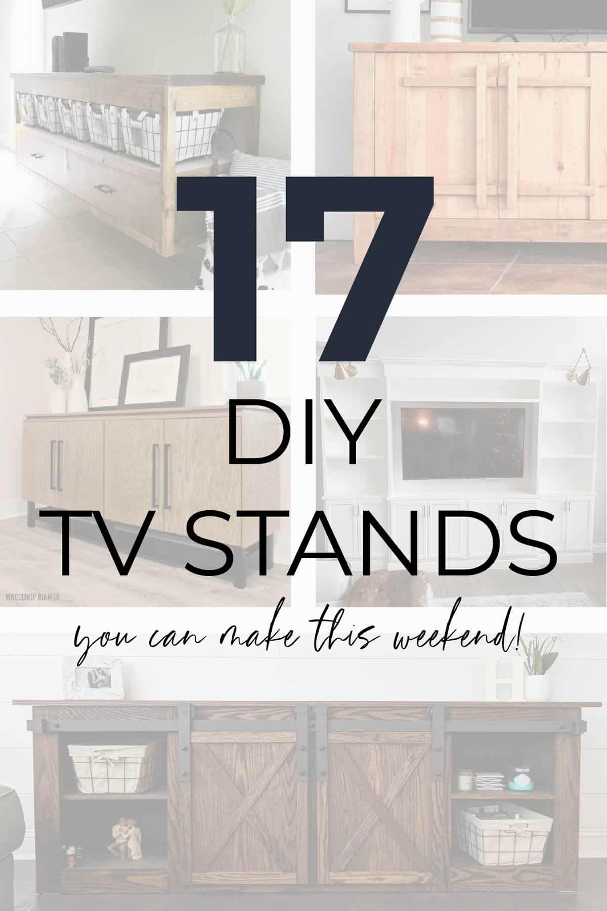 17 DIY TV Stand Plans You Can Make This Weekend