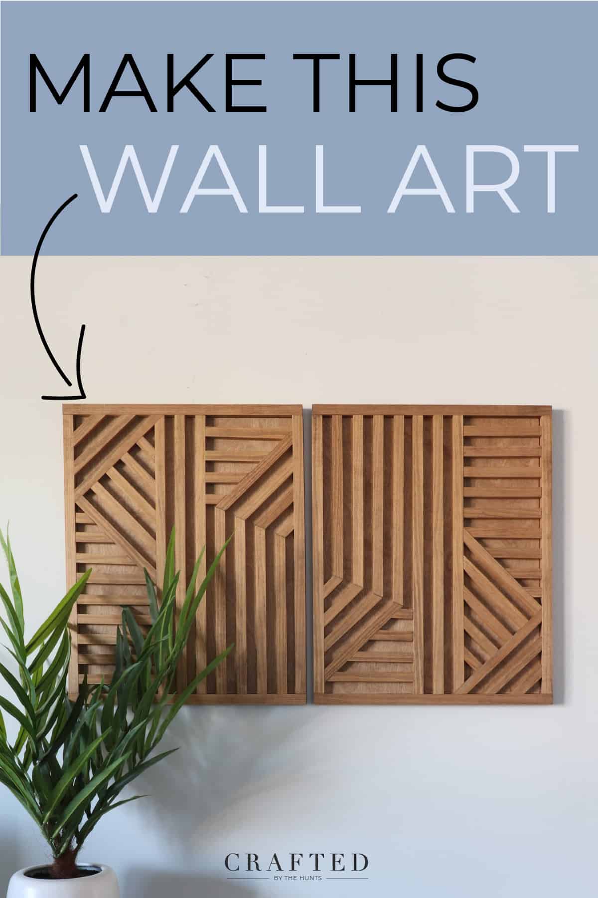DIY Geometric Wood Wall Art