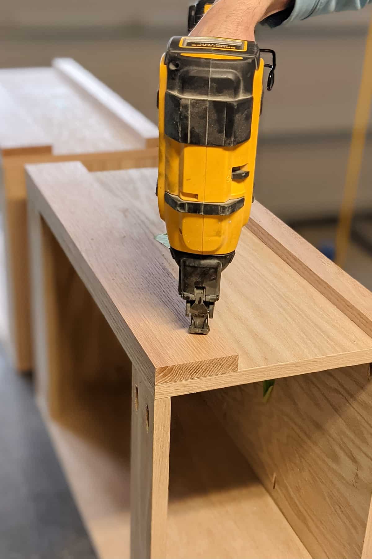 DIY Plywood Desk with Drawers