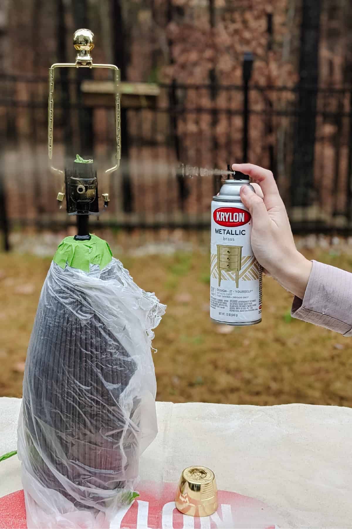How to Spray Paint a Lamp (Plus the 2022 Krylon Color of the Year Reveal!)