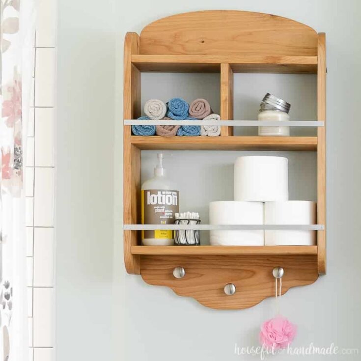 bathroom shelf
