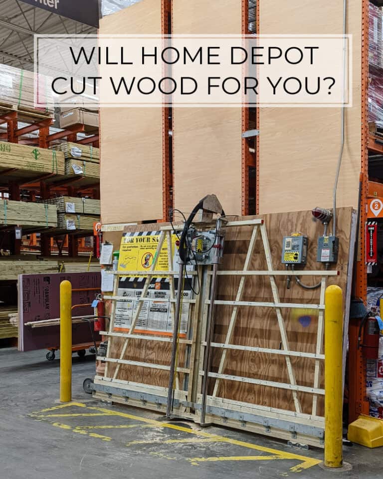 Will Home Depot cut wood for you?