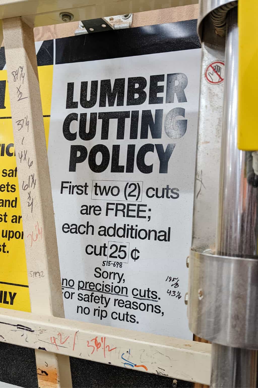 Will Home Depot cut wood for you?