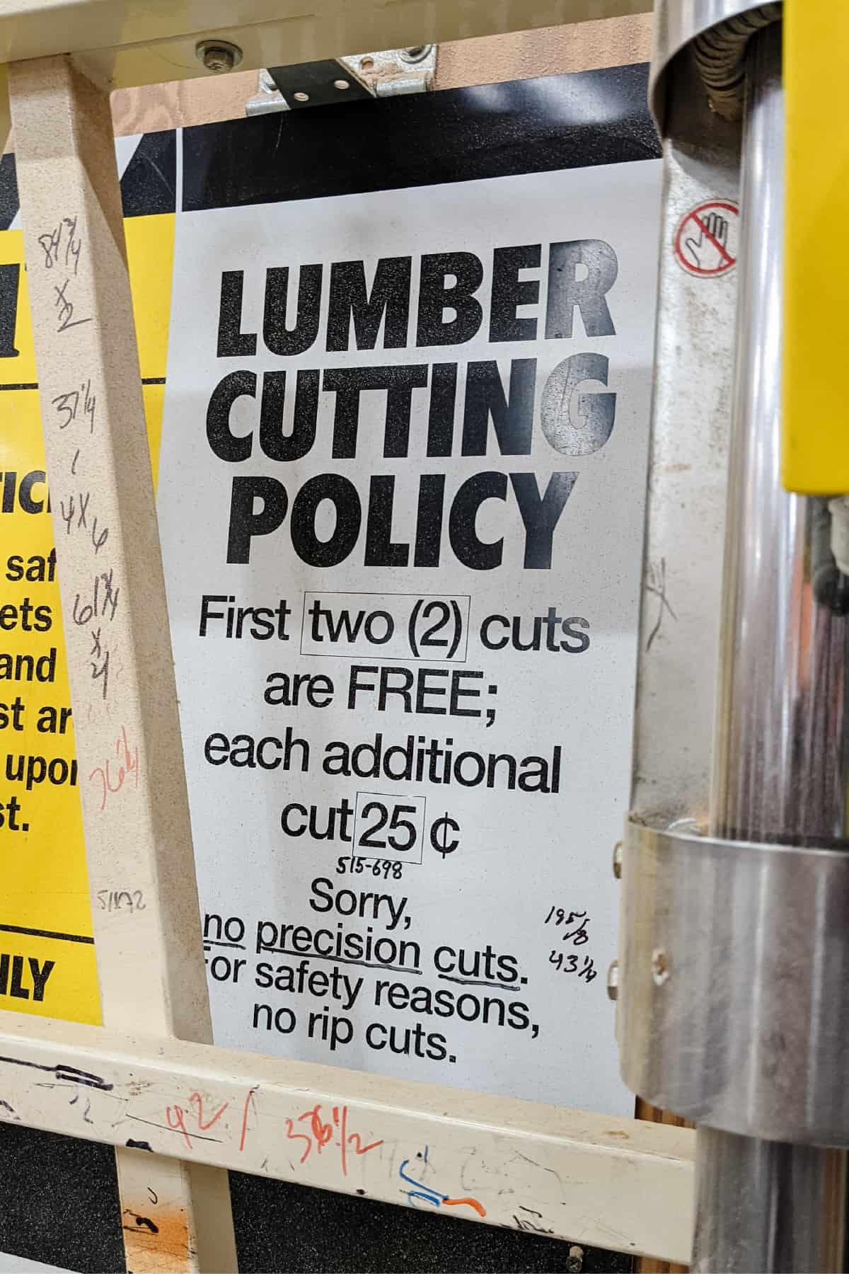 Will Home Depot cut wood for you?