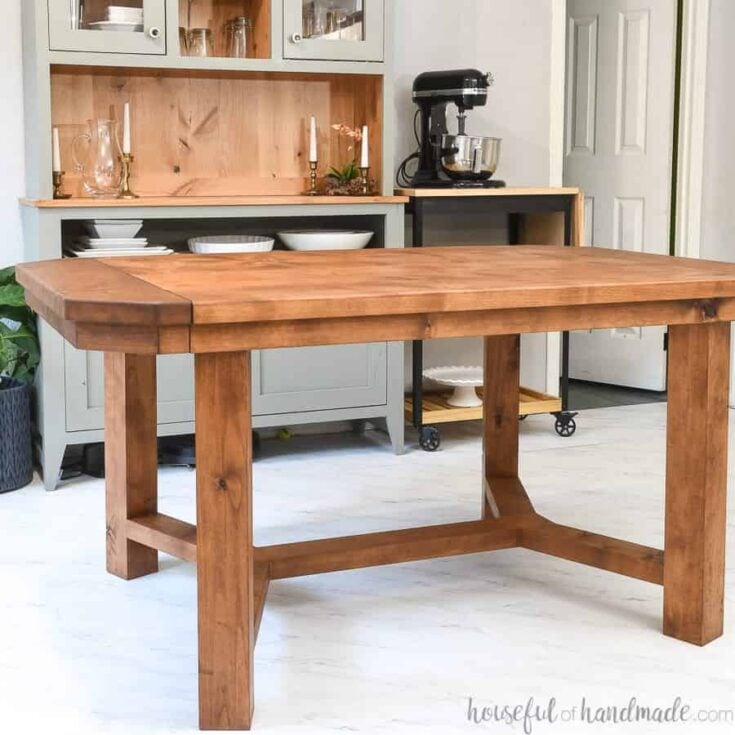 A wooden table