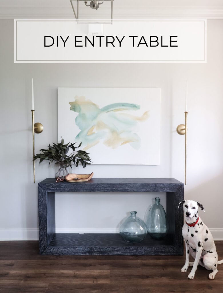 LOUIS VUITTON CRUSHED GLASS ENTRYWAY/CONSOLE TABLE DIY  Entryway console  table, Diy console table, Glam decor diy