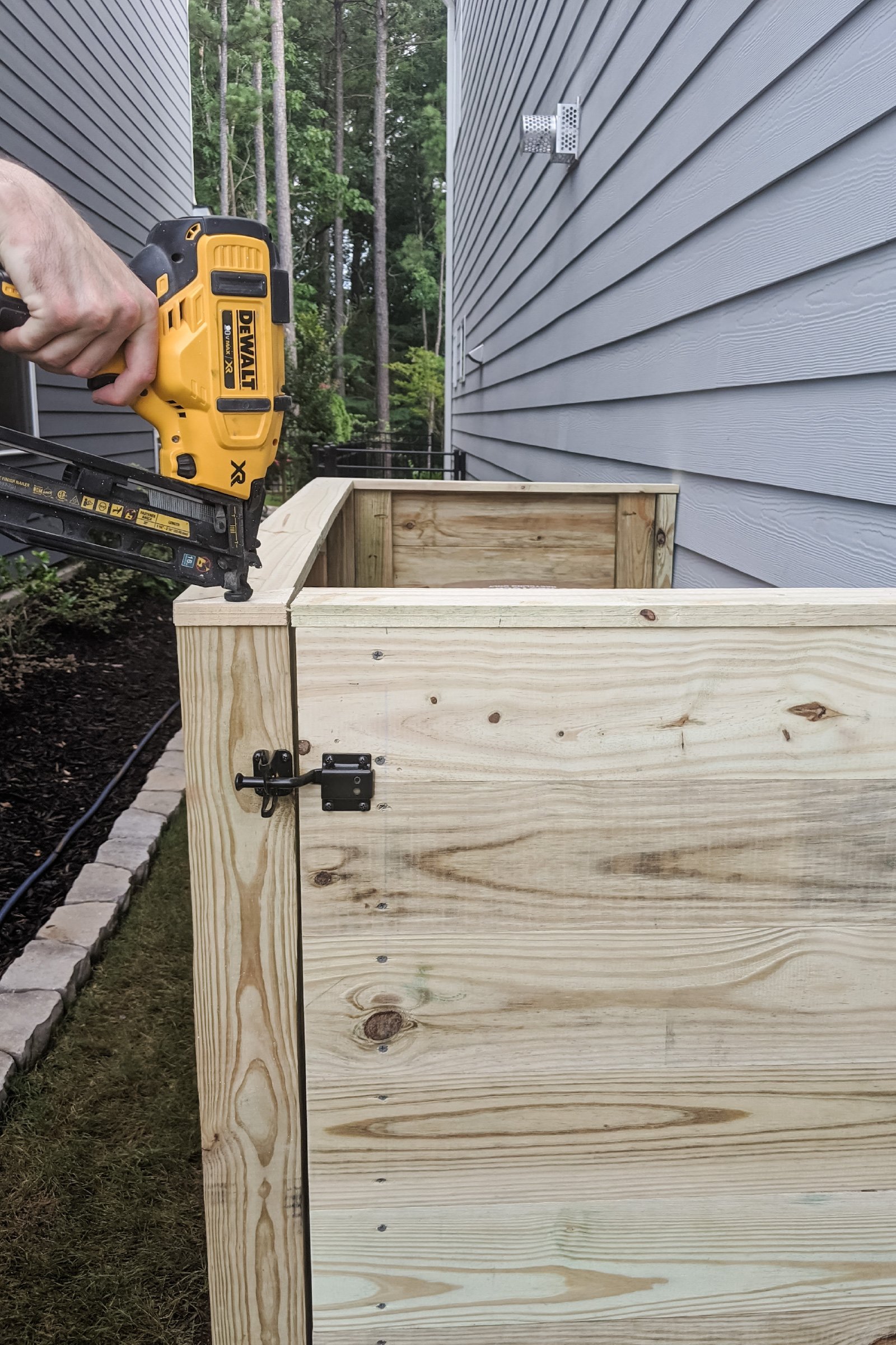 DIY Garbage Can Enclosure Hide Your Trash Cans Outdoors! Pine and