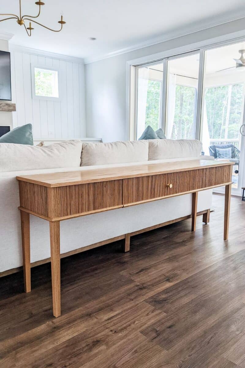 DIY Sofa Table (Studio McGee Dupe!) - Pine and Poplar