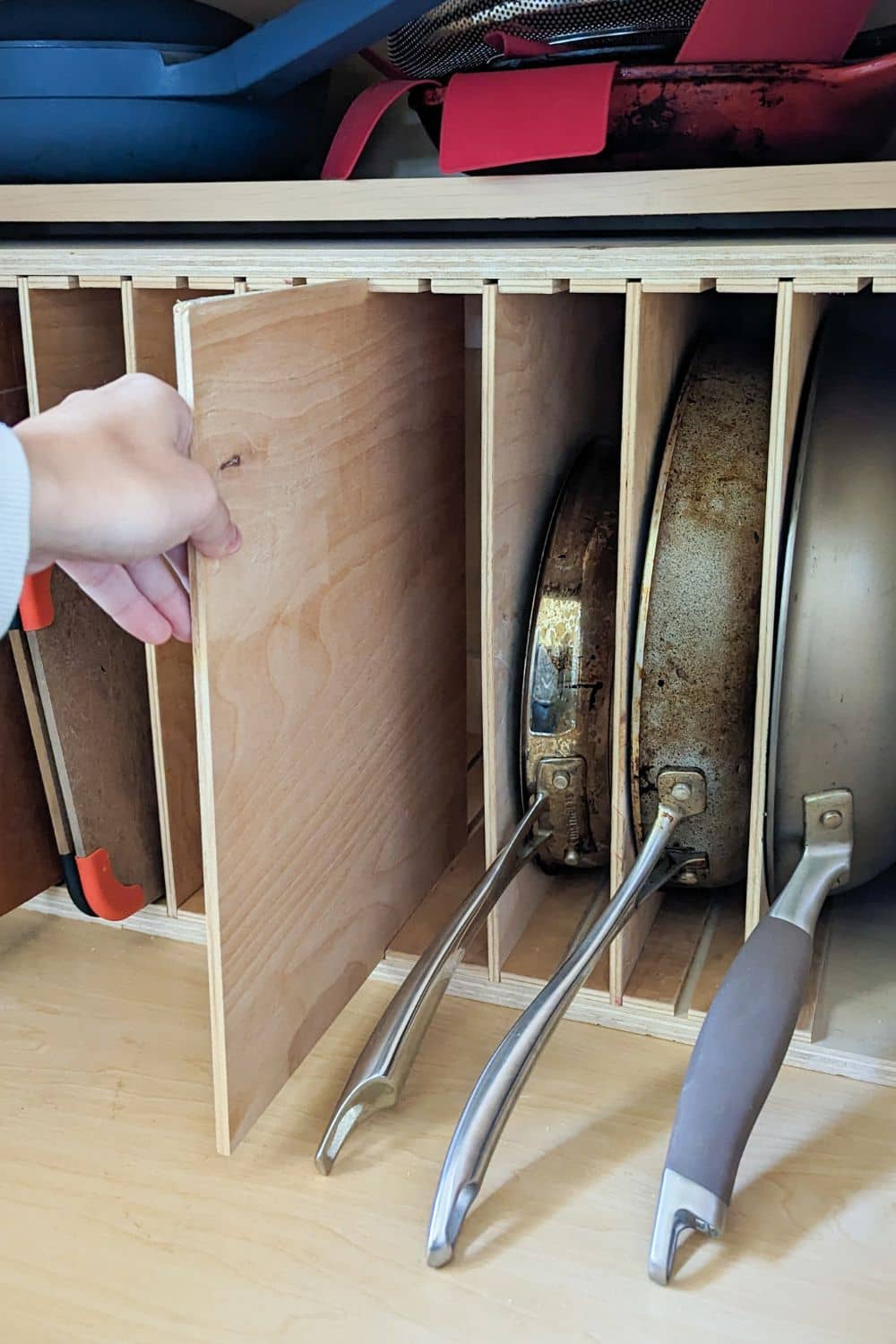 DIY Pots and Pans Organizer Pine and Poplar