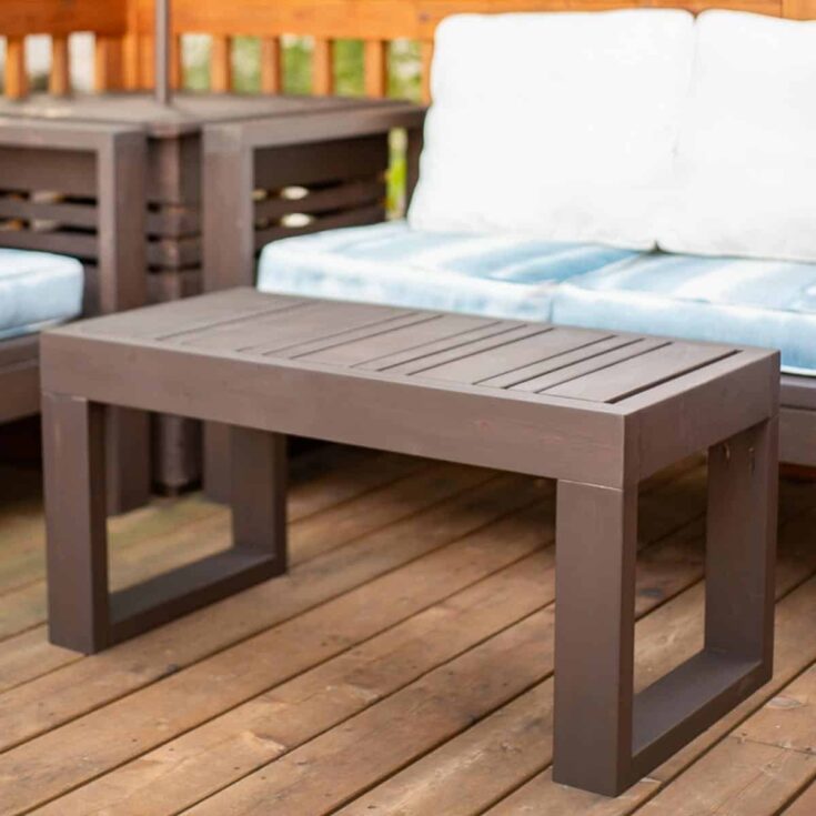 Image for Easy DIY Outdoor Coffee Table [with plans]