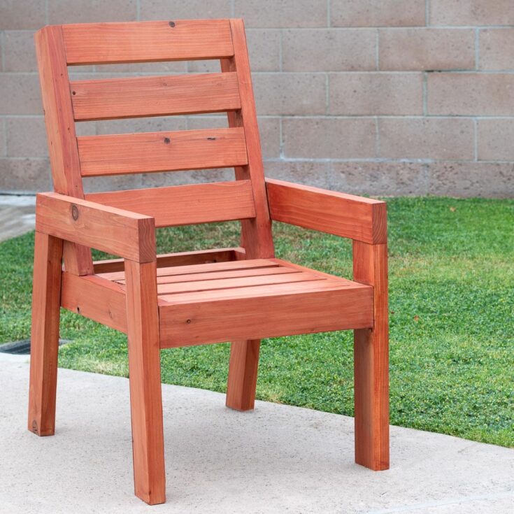 Image for Easy DIY 2x4 Dining Chair Plans 
