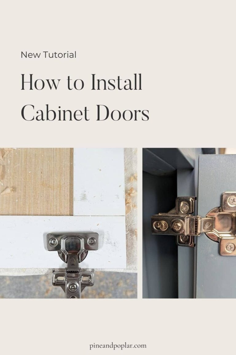 How to Install Hinges Pine and Poplar