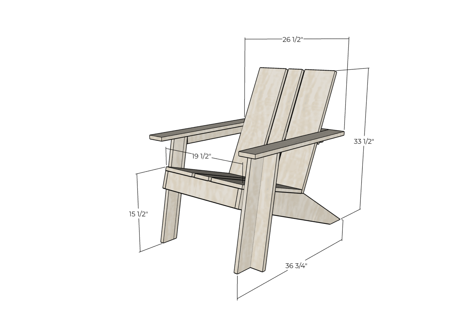 How to Build a DIY Adirondack Chair (Modern Design)