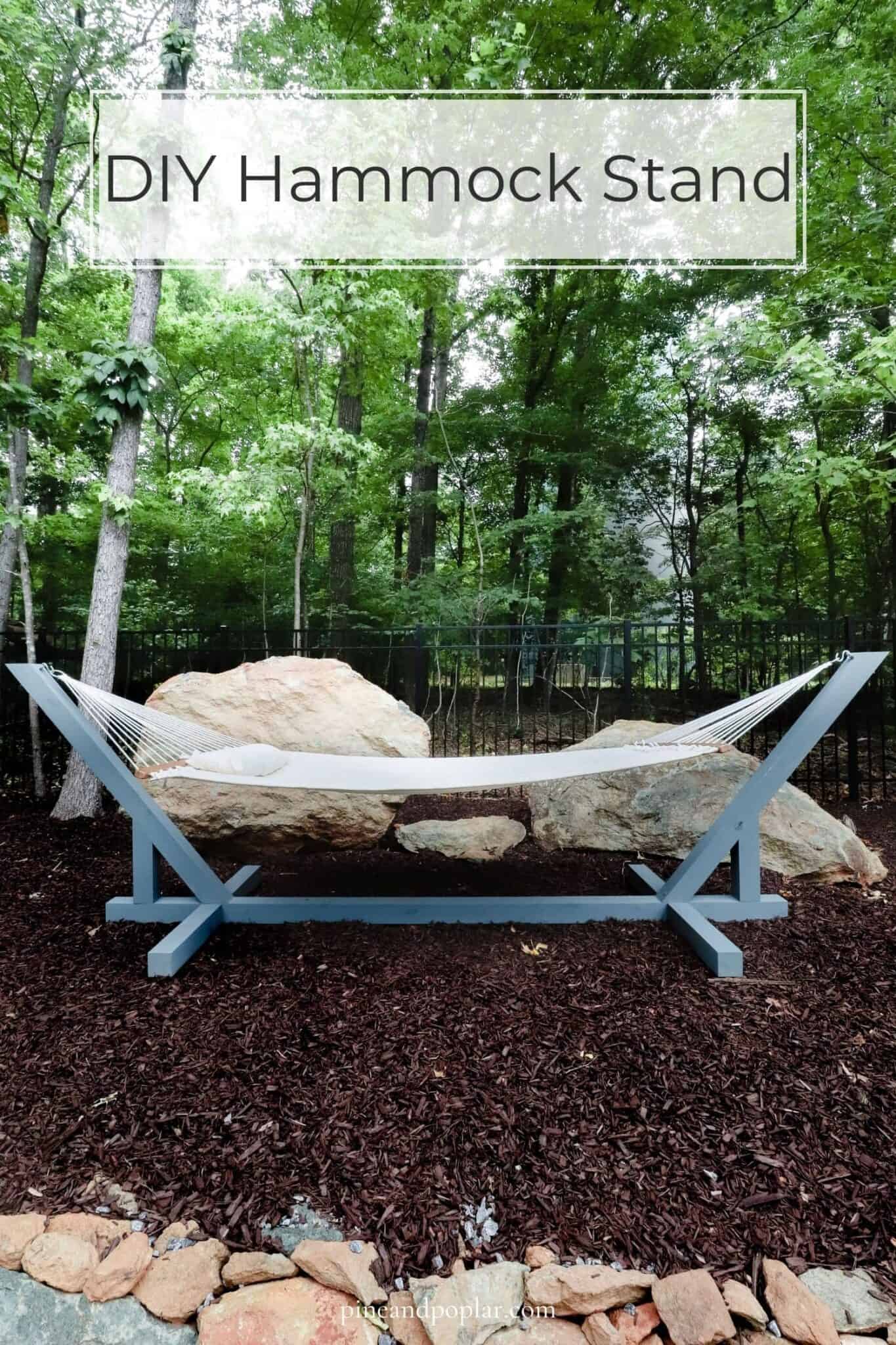 DIY Hammock Stand Using 4x4 Wood Pine and Poplar