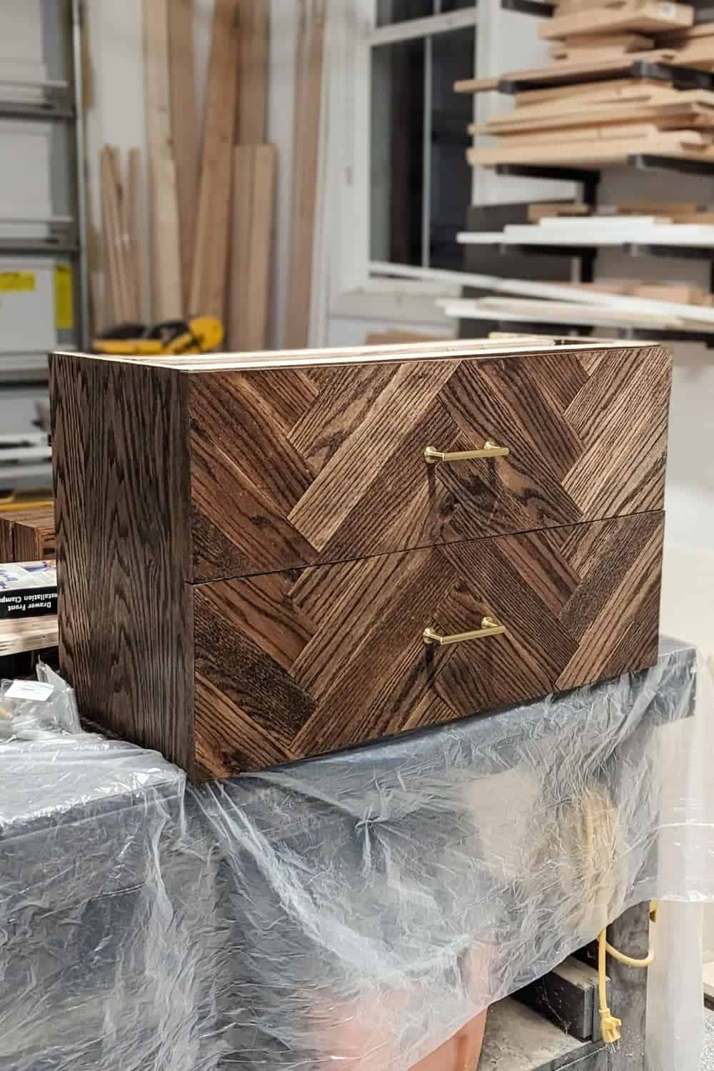 How to Build a DIY Floating Vanity (with drawers!) Pine and Poplar