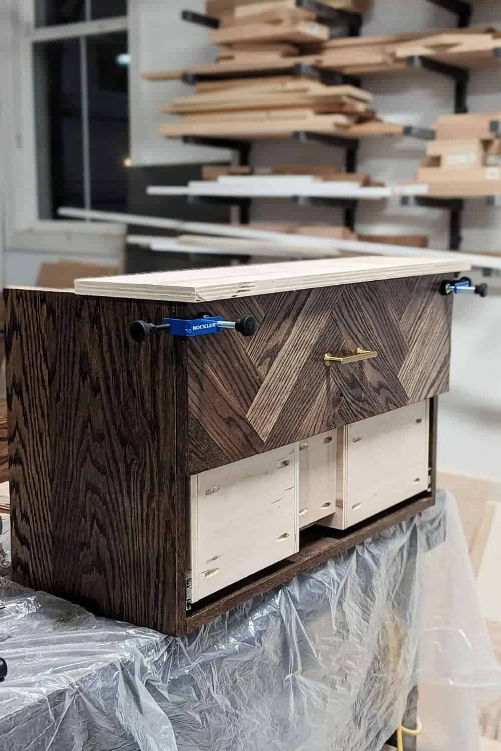 How to Build a DIY Floating Vanity (with drawers!) Pine and Poplar