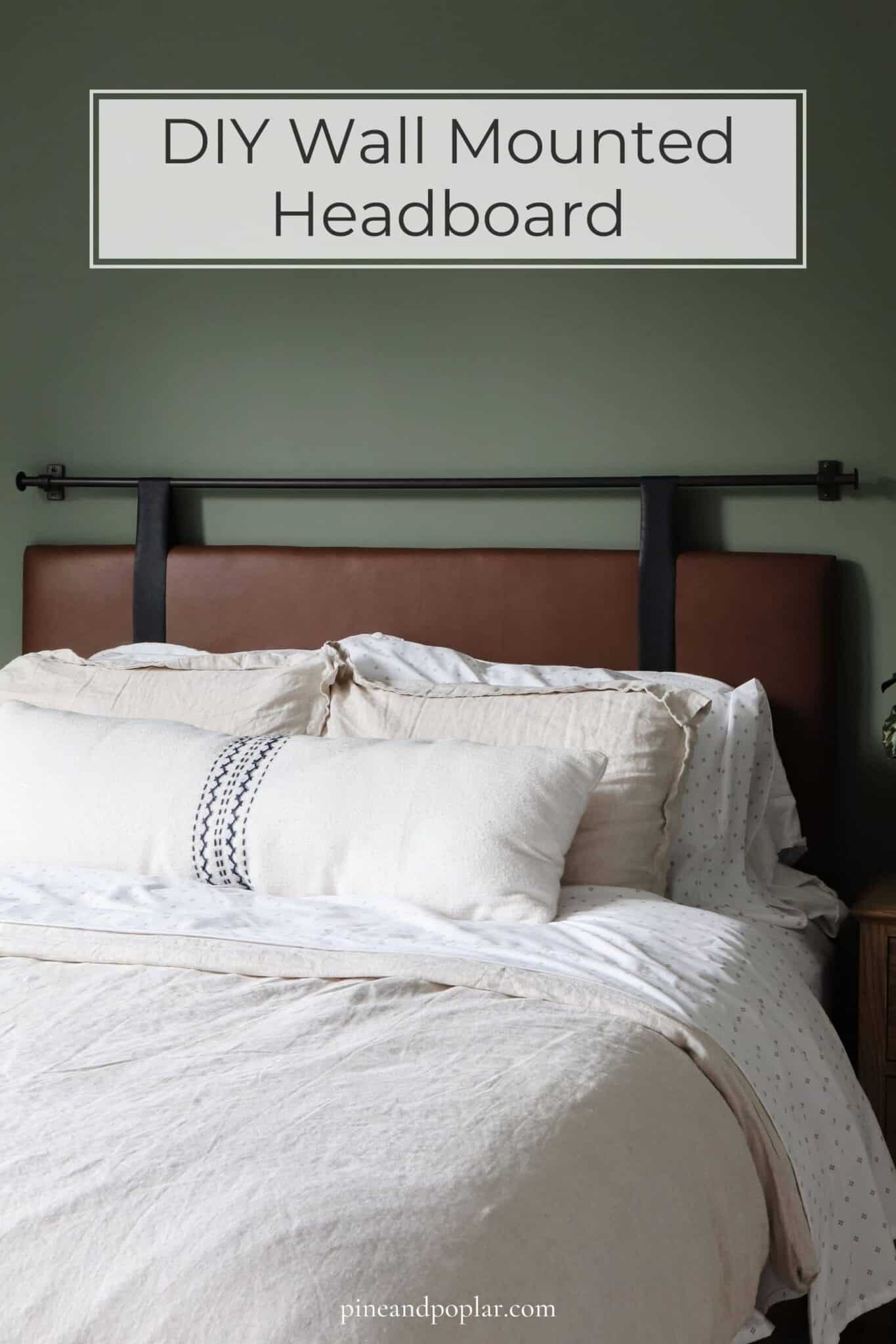 DIY Wall Mounted Headboard No Sewing Required Pine And Poplar Diy wall mounted headboard no sewing required pine and poplar