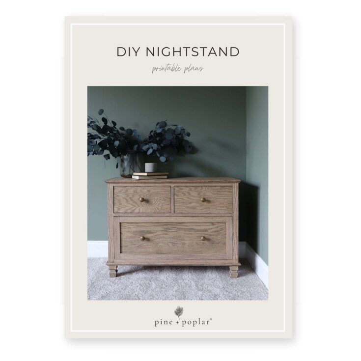 Image for 3 Drawer Nightstand Printable Plans