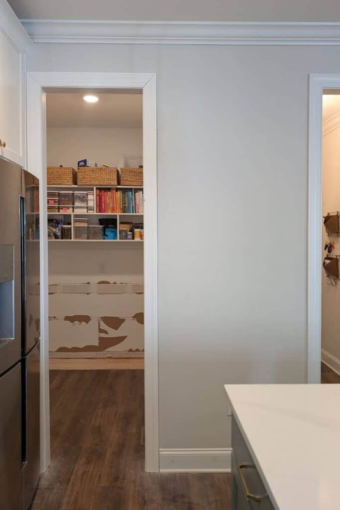 taller doorway matching the mudroom entry